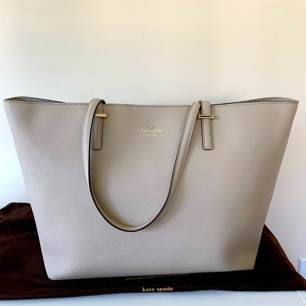 Kate Spade tan/gray tote